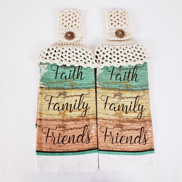 Hand Made Other - Crochet Top Hanging Kitchen Dish Hand Towels